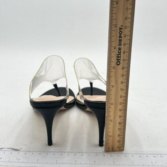 XYD Women Fashion Thong Mid Heel Sandals Casual Flip Flops Open Almond Toe Daily - Picture 3 of 7